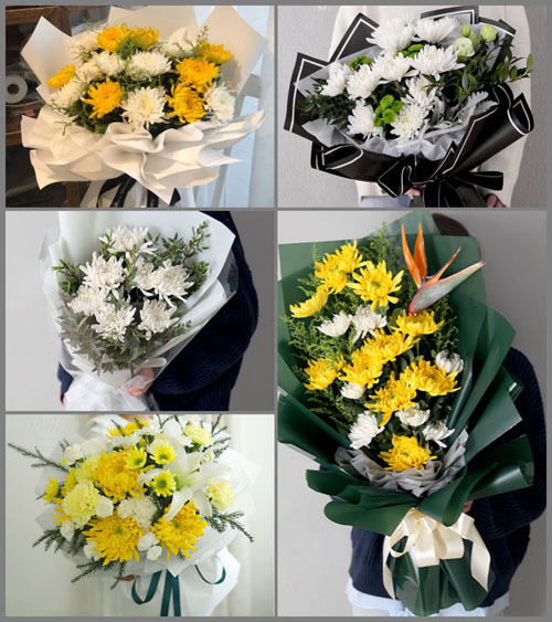 广东汕头市潮南区红场镇后蔡村白事花束代送